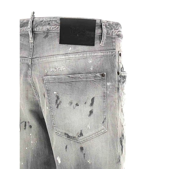 Dsquared2 Graue Skater-jeans Lackdesign - Image 4