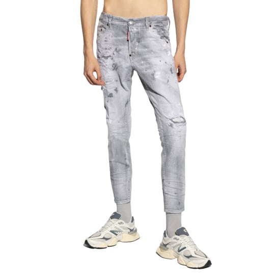 Dsquared2 Graue Skater-jeans Lackdesign - Image 5