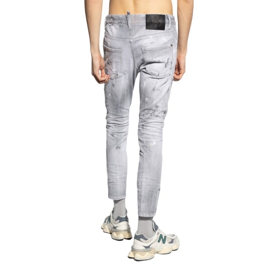 Dsquared2 Graue Skater-jeans Lackdesign - Image 6