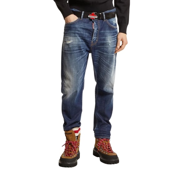 Dsquared2 Dunkelblaue Desert Wash Bro Jeans - Image 3