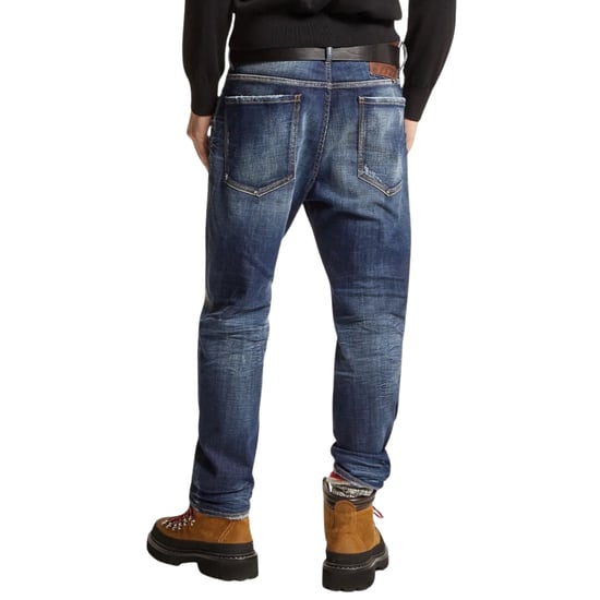 Dsquared2 Dunkelblaue Desert Wash Bro Jeans - Image 4