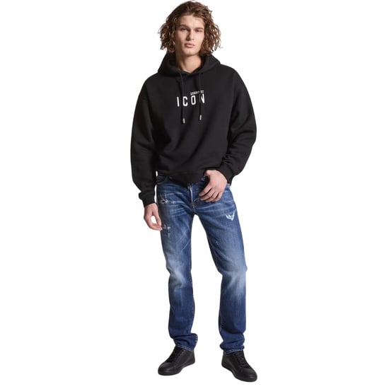 Dsquared2 Icon Jeans In Marineblau, Reguläre Passform - Image 3