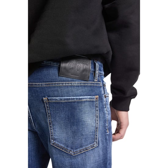 Dsquared2 Icon Jeans In Marineblau, Reguläre Passform - Image 6
