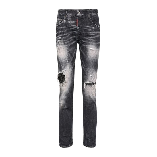 Dsquared2 Schwarze Jet Set Wash Skater Jeans - Image 1