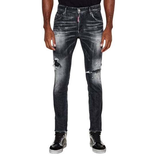 Dsquared2 Schwarze Jet Set Wash Skater Jeans - Image 3