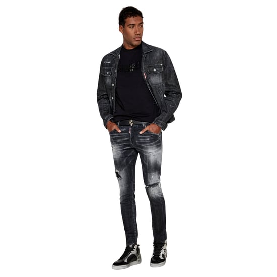 Dsquared2 Schwarze Jet Set Wash Skater Jeans - Image 6