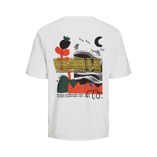Jack & Jones Canon Wide Fit Tee Weiss - Image 2