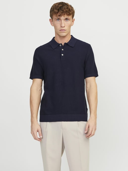 Jack & Jones Sandri Knit Polo  Blau - Image 2