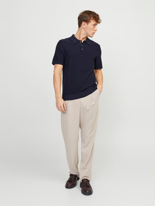Jack & Jones Sandri Knit Polo  Blau - Image 3