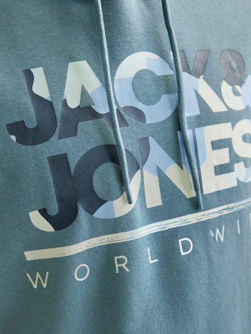 Jack & Jones Luke Sweat Hood  Blau - Image 3
