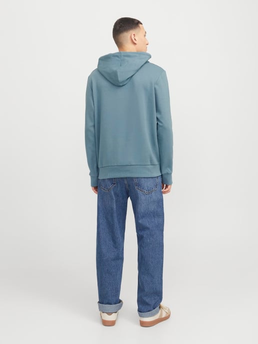 Jack & Jones Luke Sweat Hood  Blau - Image 4