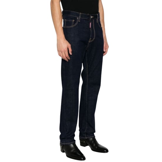 Dsquared2 Jeans Dunkelmarineblau Rinse Wash 642 - Image 3