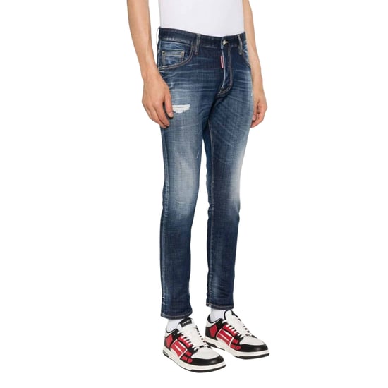 Dsquared2 Dunkelblaue Skater-jeans - Image 3