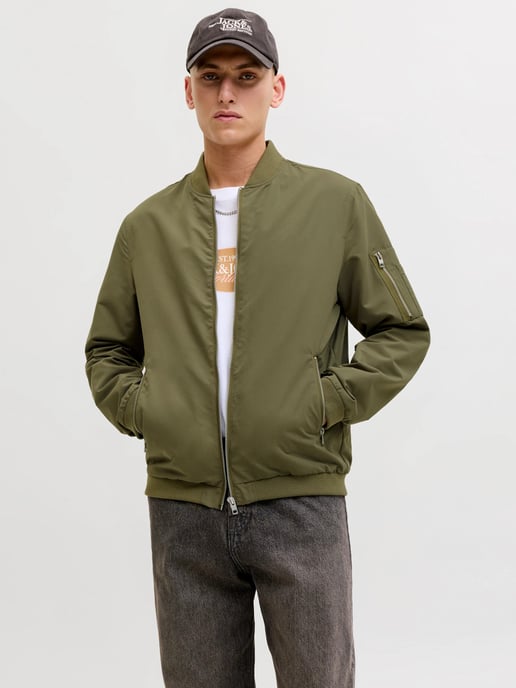Jack & Jones Mash Bomber Grun - Image 2