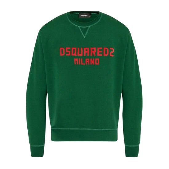 Dsquared2 Milano Logo Cool Fit Grünes Sweatshirt - Image 1