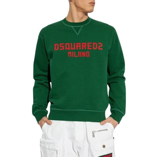 Dsquared2 Milano Logo Cool Fit Grünes Sweatshirt - Image 2