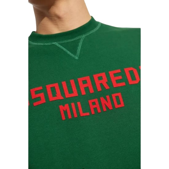 Dsquared2 Milano Logo Cool Fit Grünes Sweatshirt - Image 4