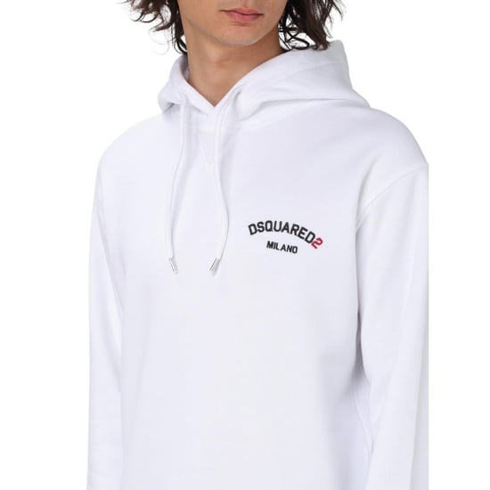 Dsquared2 Kleiner Weißer Hoodie Mit Milano-logo - Image 6