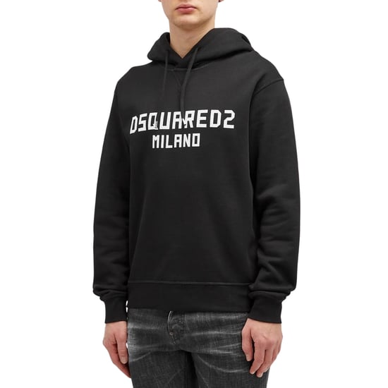 Dsquared2 Milano Logo Cool Fit Schwarzer Hoodie - Image 3