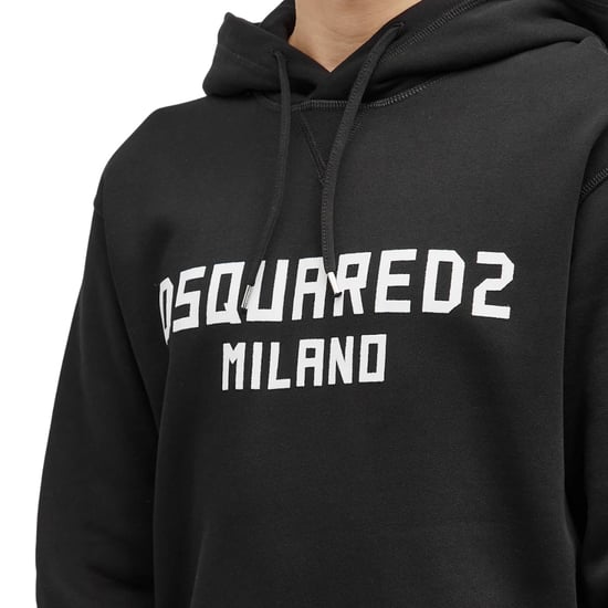 Dsquared2 Milano Logo Cool Fit Schwarzer Hoodie - Image 5