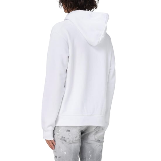Dsquared2 Horror Logo Weißer Hoodie - Image 5