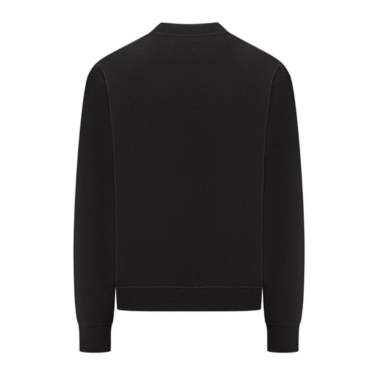 Dsquared2 Schwarzes Sweatshirt Mit Rotem Ahornblatt-logo - Image 2