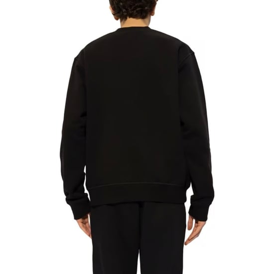 Dsquared2 Schwarzes Sweatshirt Mit Rotem Ahornblatt-logo - Image 4