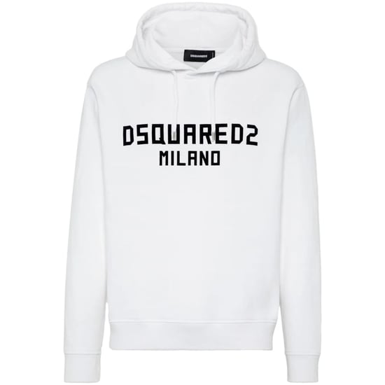 Dsquared2 Milano Logo Cool Fit Weißer Hoodie - Image 1