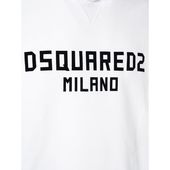 Dsquared2 Milano Logo Cool Fit Weißer Hoodie - Image 5