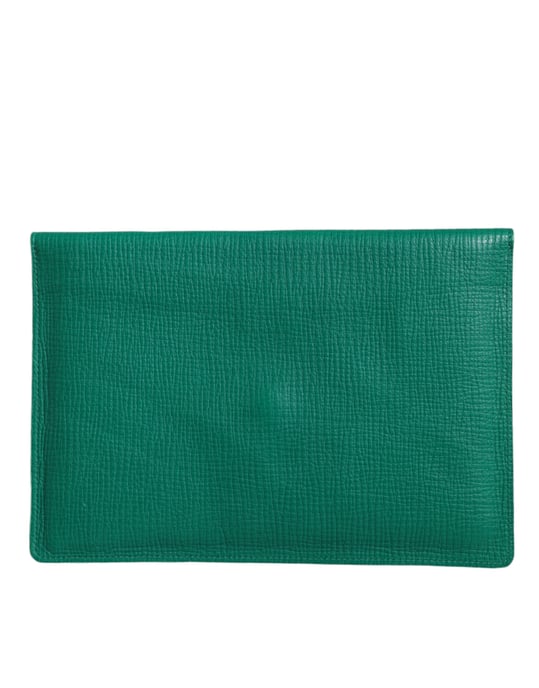 Umschlag-Clutch Leder Grün - Image 3