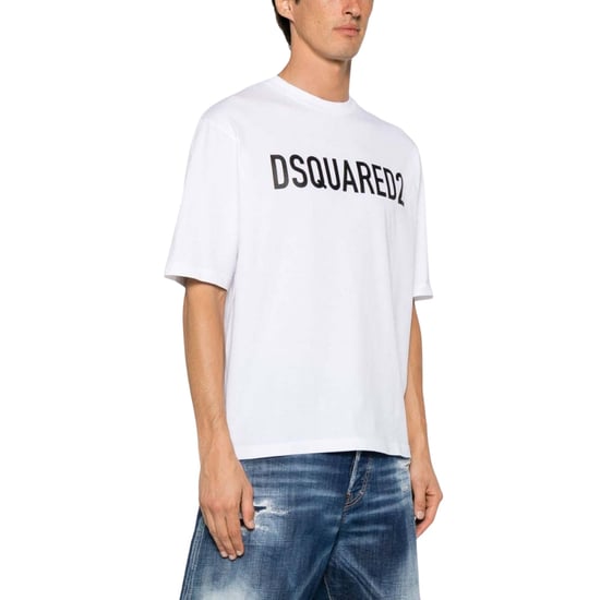 Dsquared2 T-shirt Mit Auffälligem Logo (weiß) - Image 3