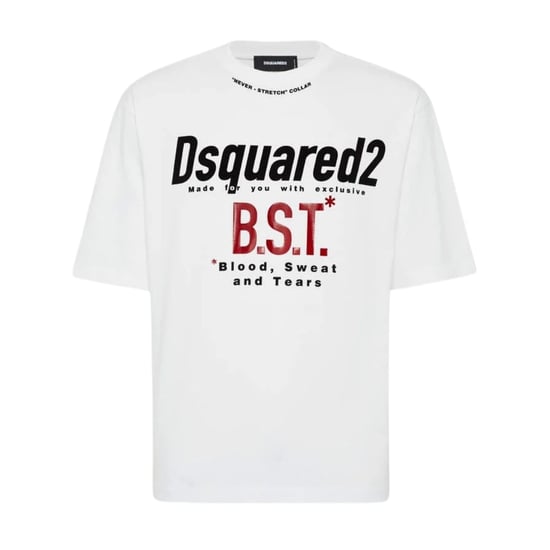 Dsquared2 Bloody Sweat Tears Weißes T-shirt - Image 1