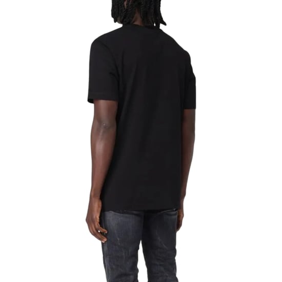 Dsquared2 Regular Fit Gummi-logo Schwarzes T-shirt - Image 4