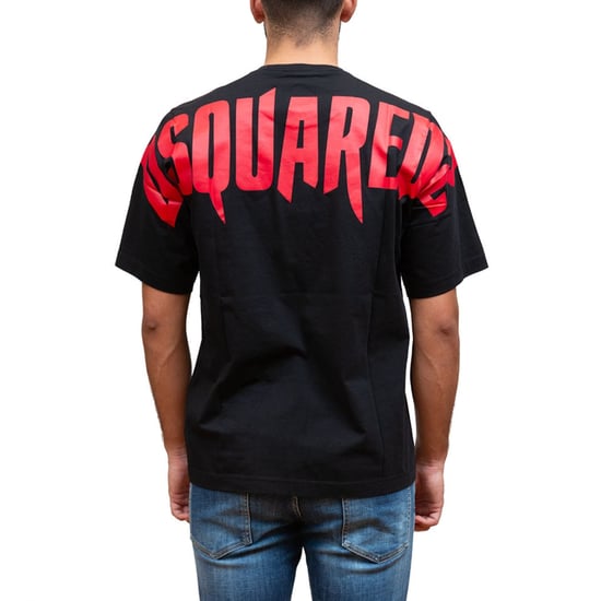 Dsquared2 Großes Horror-logo Auf Der Rückseite Schwarzes T-shirt - Image 5