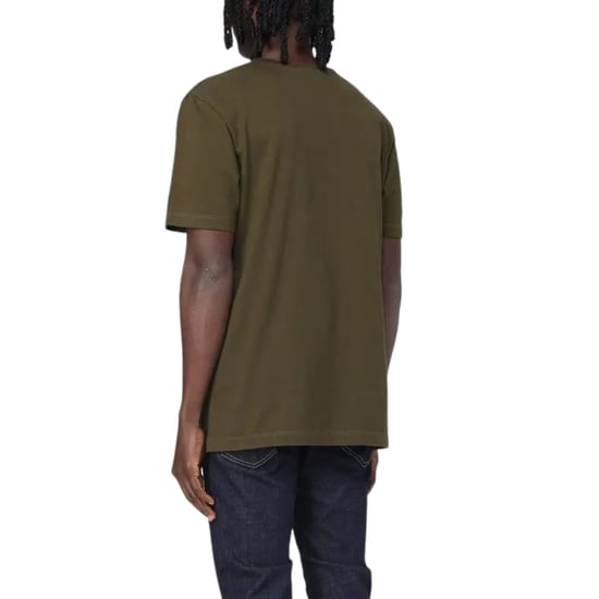 Dsquared2 Regular Fit Gummi-logo Militärgrünes T-shirt - Image 5