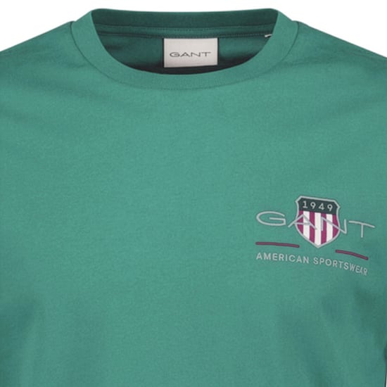 Gant Regular Archive Shield Emb T-Shirt - Image 3