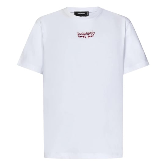 Dsquared2 Loves You Logo Weißes T-shirt - Image 1