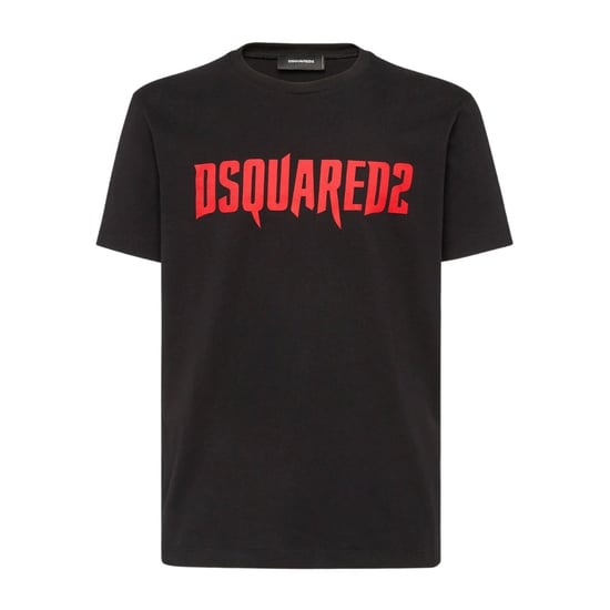 Dsquared2 Horror Logo Schwarzes T-shirt - Image 1
