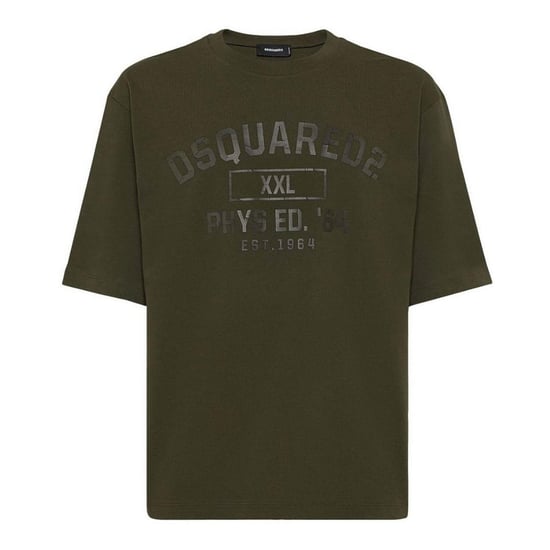 Dsquared2 Sport-logo Militärgrünes T-shirt - Image 1