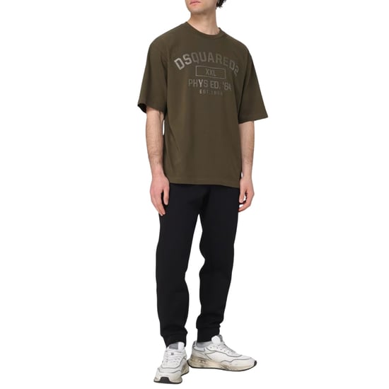 Dsquared2 Sport-logo Militärgrünes T-shirt - Image 4
