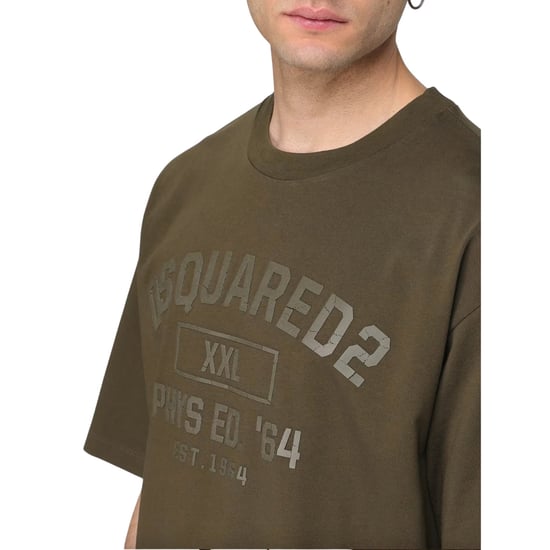 Dsquared2 Sport-logo Militärgrünes T-shirt - Image 6