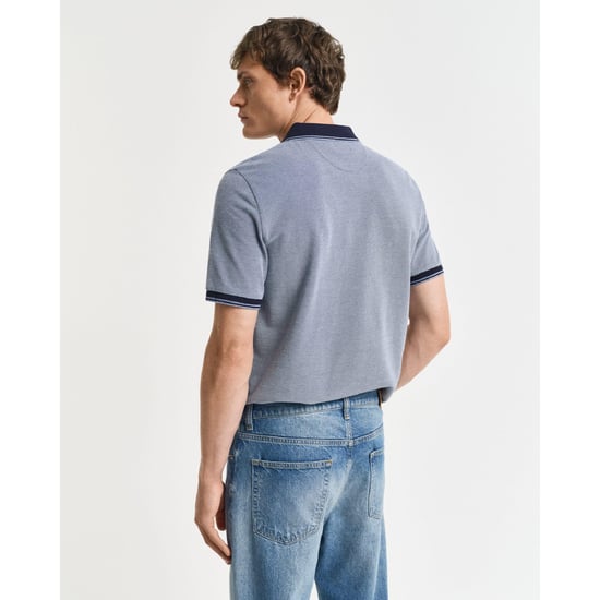 Gant - "4-Color" Poloshirt für Herren Oxford-Stil (Marine) - Image 2