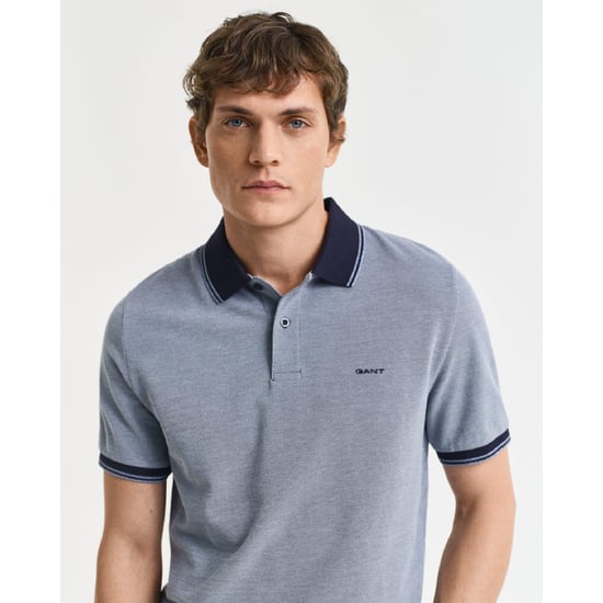 Gant - "4-Color" Poloshirt für Herren Oxford-Stil (Marine) - Image 3