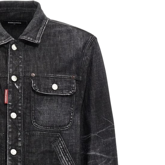 Dsquared2 Easy Wash Jeansjacke Schwarz - Image 3