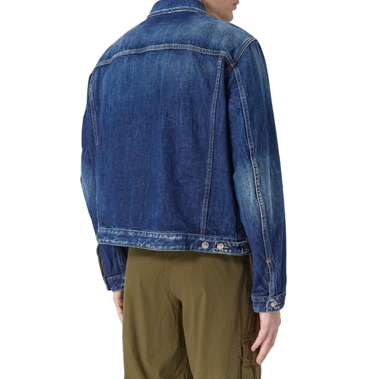Dsquared2 Dark Semplice Carpenter Jeansjacke Marineblau - Image 3