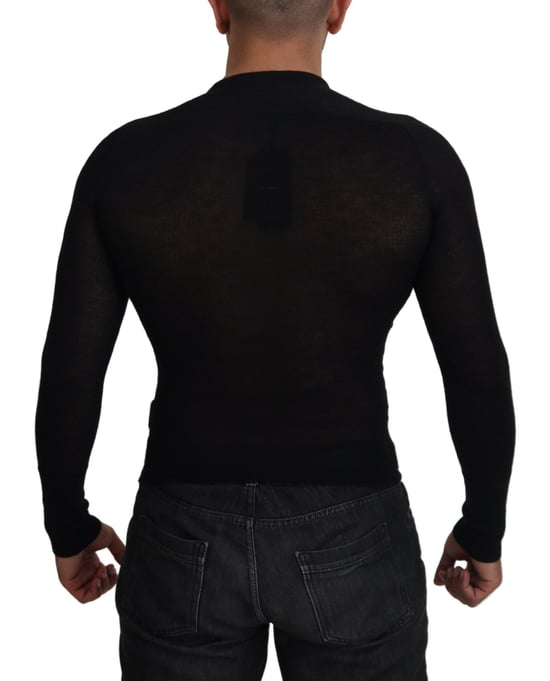 Henley-Halsausschnitt Strickpullover mit langen Ärmeln - Image 3