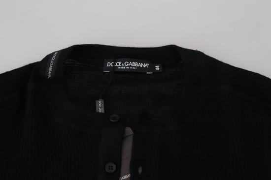Henley-Halsausschnitt Strickpullover mit langen Ärmeln - Image 6