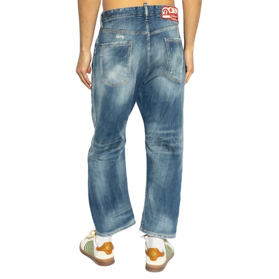 Dsquared2 Medium Small Hole Wash Kawaii Jeans Navy Blue - Image 3