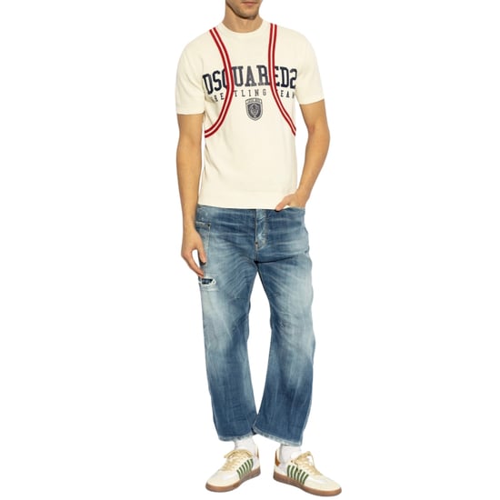 Dsquared2 Medium Small Hole Wash Kawaii Jeans Navy Blue - Image 5