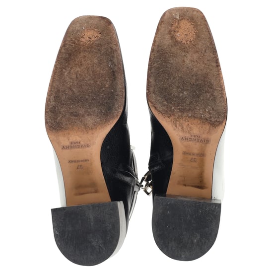 Givenchy 4G Zweifarbige Ankle Boots aus Weißem und Schwarzem Leder - Image 6